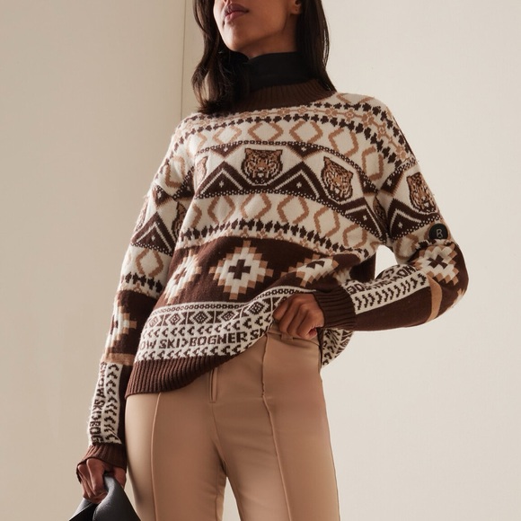 Bogner Julika wool knit ski sweater - Picture 2 of 11